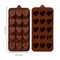 Kitcheniva Silicone Heart Design Chocolate Drop Mold with 5 Unique Designs (4.0 x 8.7 Inch)